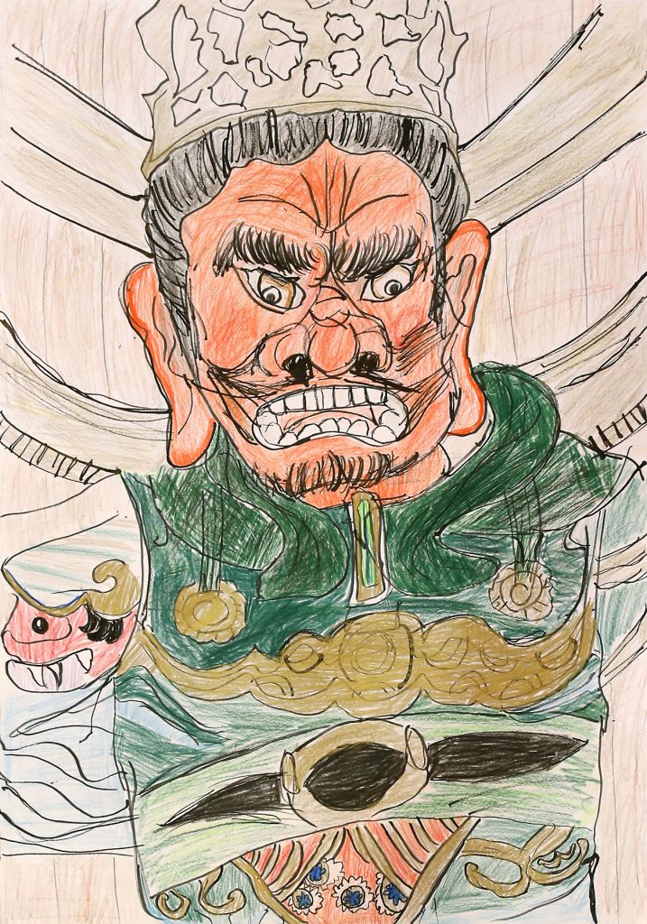「東山寺の四天王」栄中央小　3年　中野駿大郎